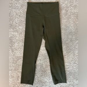 Lululemon. Size 4. Army green 23” align leggings.
